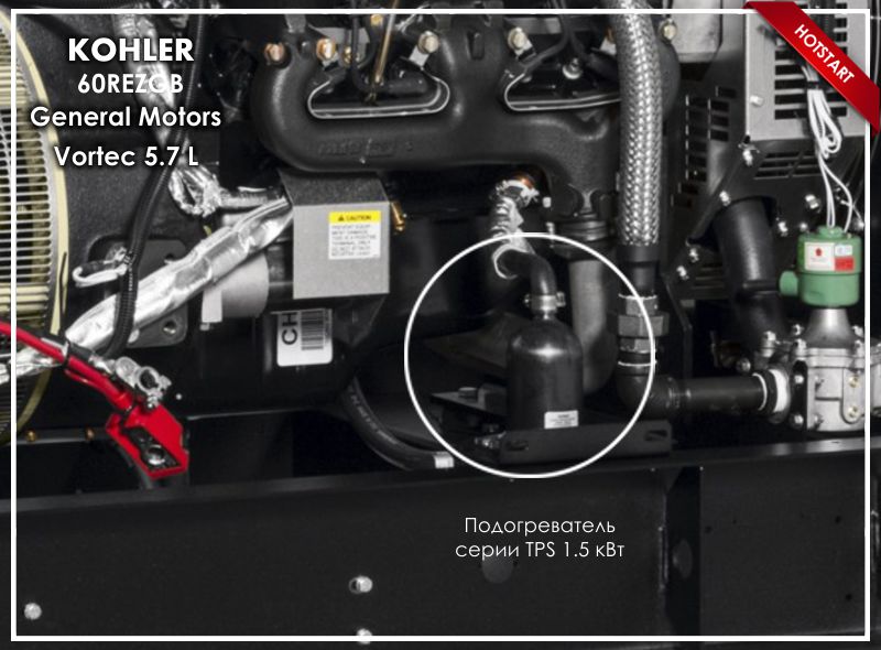 Подогреватели Hotstart для Kohler